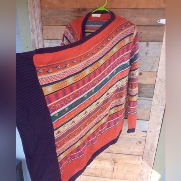 Women's Colorful Cardigan Sweater Size Small by Freeway - Picture 3 of 4